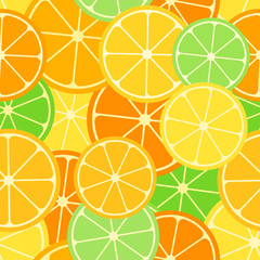 Citrus seamless pattern.