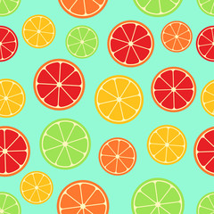 Citrus seamless pattern.