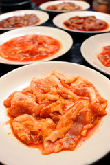 Fresh Beef and pork for Korean barbecue