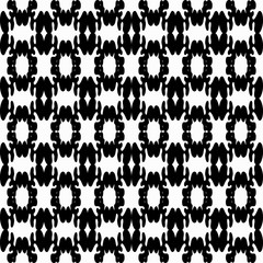 monochrome pattern vintage ethnic ornament on a black background vector illustration