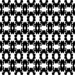 monochrome pattern vintage ethnic ornament on a black background vector illustration