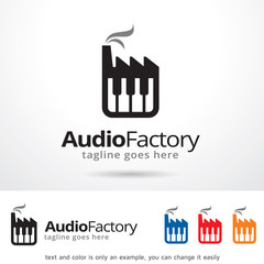 Audio Factory Logo Template Design Vector 