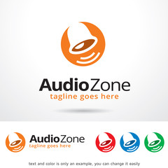 Audio Zone Logo Template Design Vector 