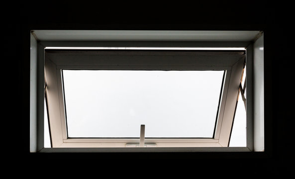 Light coming through  window (black and white)