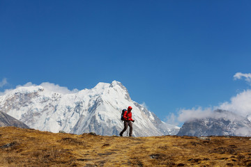 Obraz premium Hike in Himalayas