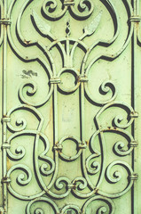 Metal ornamental fence