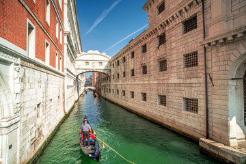 Venedig, Gefängnis mit der Seufzerbrücke "Prigione Nuove"