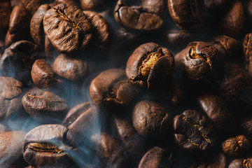 Coffee with smoke
