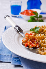 Pasta with vegetable sauce