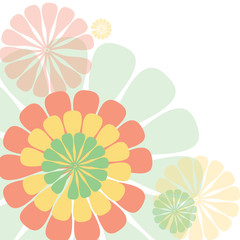 colorful flower background vector