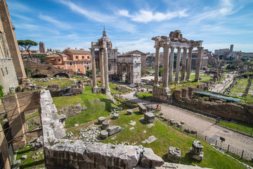 Panele Szklane Podświetlane  rzymskie forum