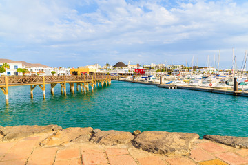 A view of Playa Blanca port, Lanzarote, Canary Islands, Spain