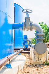 chiller water pump with pressure gauge, water support.