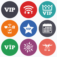 VIP icons. Very important person symbols.