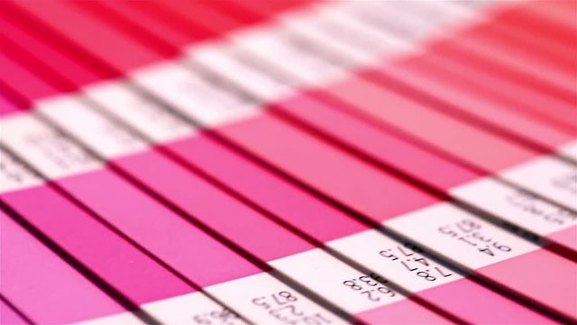 Colour swatches book. Rainbow sample colors catalogue.