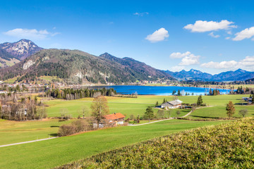 Fototapeta premium View over Walchsee, Tyrol, Austria