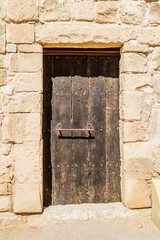 Old door in nabataean town Shivta