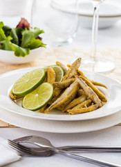 Pescaito frito, fired fish dish from Spain