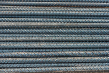 Steel bar background.