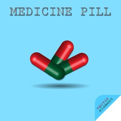 Medicine pill - vector element