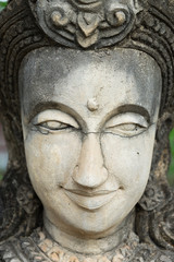 Fototapeta na wymiar Buddhistisches Gesicht