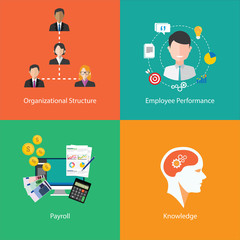 human resource icons collection