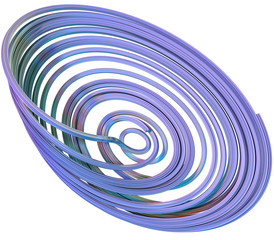 3D illustration of abstract figures 