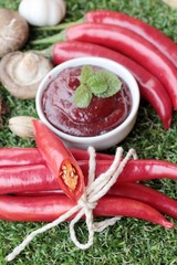 Korean red pepper gochujang for cooking.