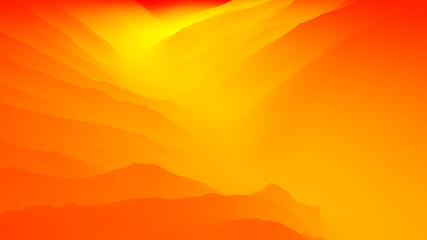 Fototapeta premium 3D illustration of scenery mountain range view