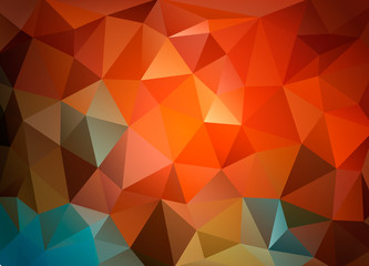 Colorful triangular  background for business presentation, corporate style