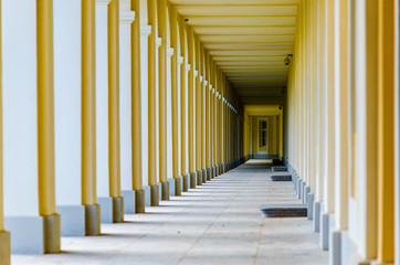 Gallery in the Palace of Oranienbaum play of light and shadow.