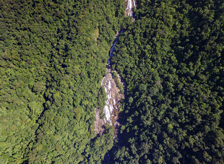 Brazilian Waterfalls in a Mountain