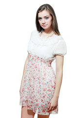 female in summer dress