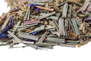 Paraguayan mate tea with addition of flowers monarda