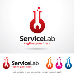 Service Lab Logo Template Design Vector