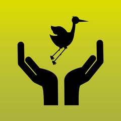 baby shower icon design 