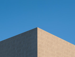 Abstract architecture.Close up of a facade building.