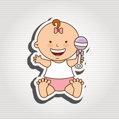 baby shower icon design 