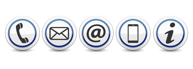 Kontakt Symbole Icons Buttons