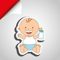 baby shower icon design 