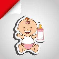 baby shower icon design 