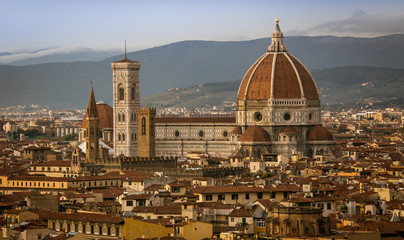 aerial view florence italy 
