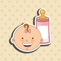 baby shower icon design 
