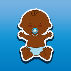 baby shower icon design 