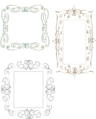 Set of vintage frames