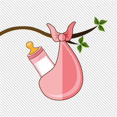 baby shower icon design 