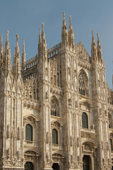 Fototapeta premium Duomo di Milano, Milan gothic cathedral church