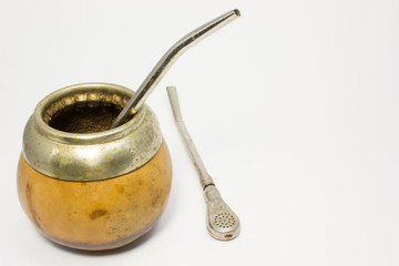 Calabash for mate on white