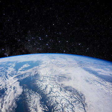 Planet Earth from space. Elements of this image furnished by NASA
