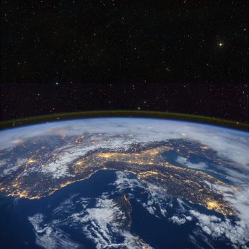 Planet Earth from space. Elements of this image furnished by NASA